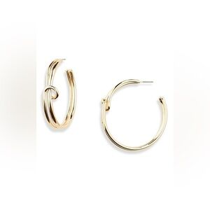 NWT Twist Hoop Earrings